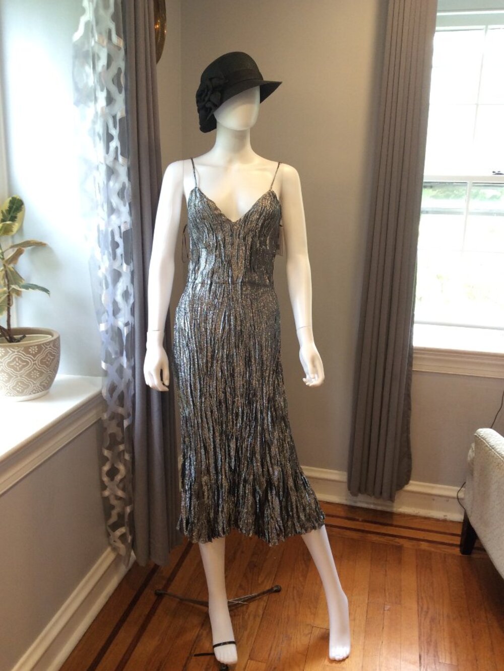 Michael Kors Collection Metallic Evening Dress Luxury Designer Gown